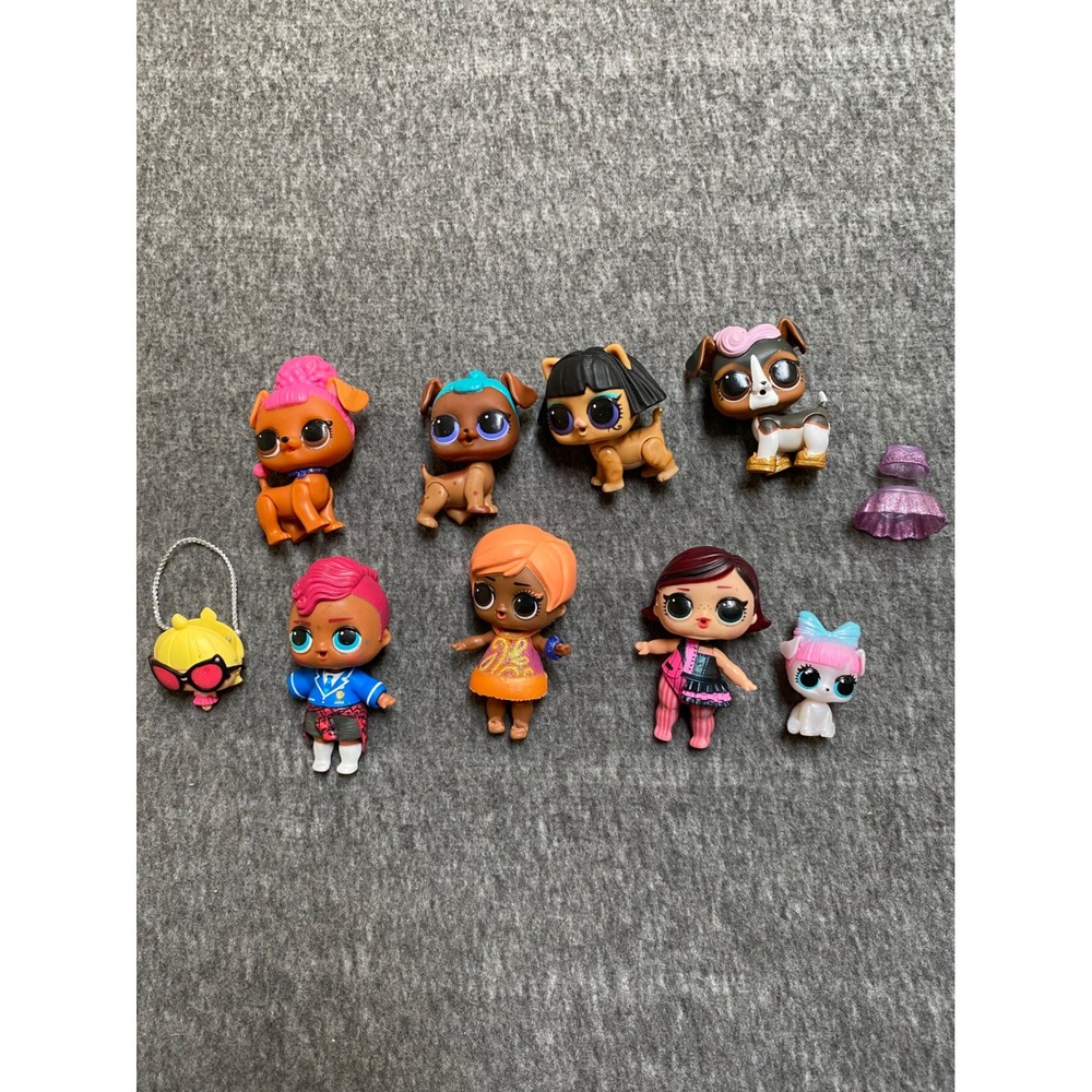 LOL Surprise Doll and Pet Mixed Lot Figures Accessories 8pc Set